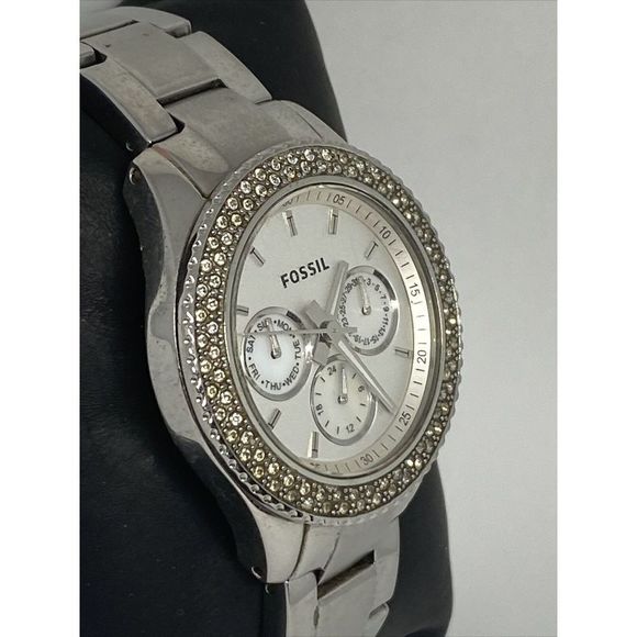 Fossil Stella ES2860 Womens Stainless Steel Analog White Dial Quartz Watch XR775 - Picture 5 of 12